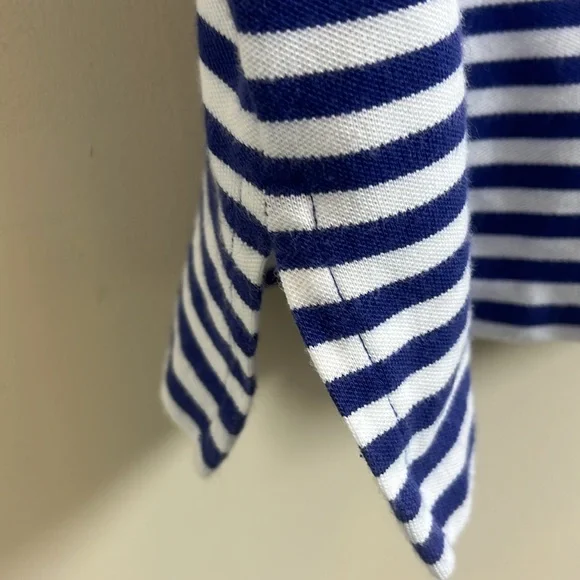 Polo Golf by Ralph Lauren Blue & White Pro-Fit Striped Shirt with Green Pony - Picture 8 of 8